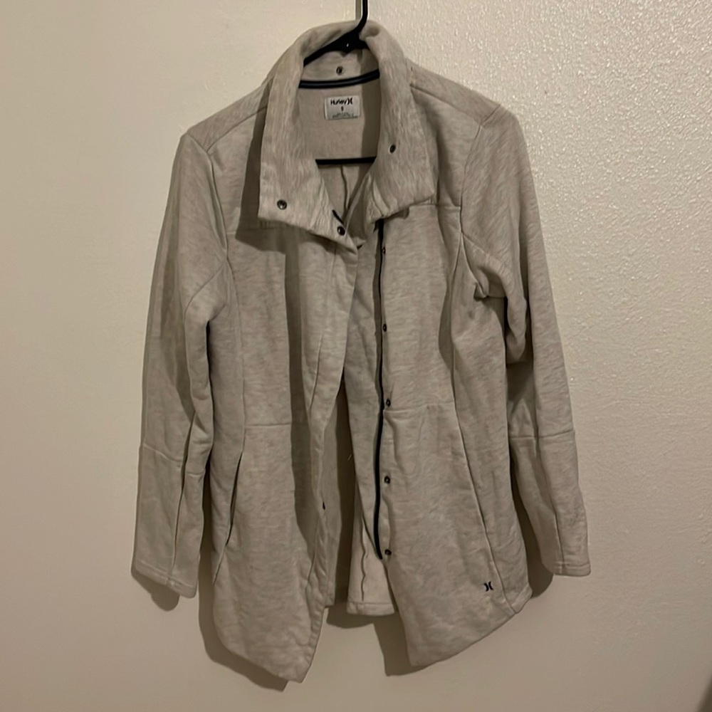 Hurley  zipper sweater size S gray